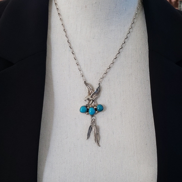 Jewelry - Cleaning out closet 😍Sterling Silver Eagle Necklace
